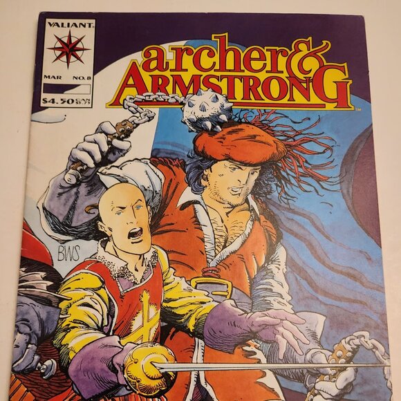 Archer and Armstrong #8 (1993) Valiant Comics Acclaim, 1st App of Ivar, NM - Picture 1 of 14